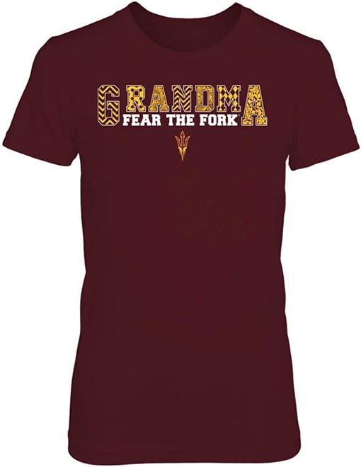 Arizona State Sun Devils Vintage T-Shirt - Grandma Slogan Patterned NCAA Tee