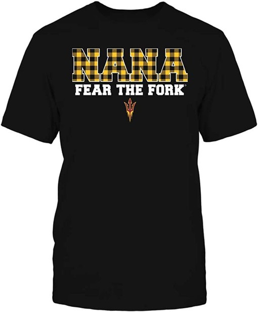 Arizona State Sun Devils Vintage T-Shirt - Nana Checkered Pattern NCAA Tee