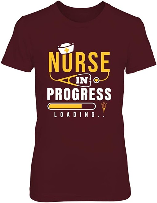 Arizona State Sun Devils Vintage T-Shirt - Nurse in Progress NCAA Tee