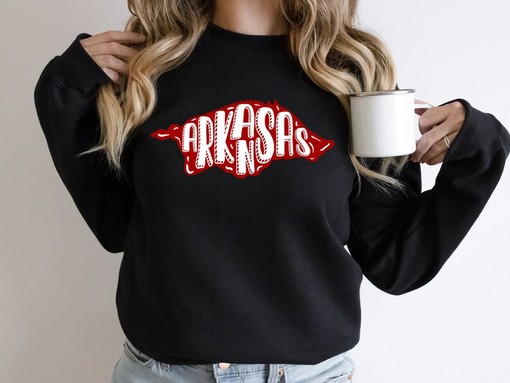 Arkansas Football Shirt - University Of Arkansas Sweater, Razorbacks Sweatshirt, Go Hogs Sweater - Image 2