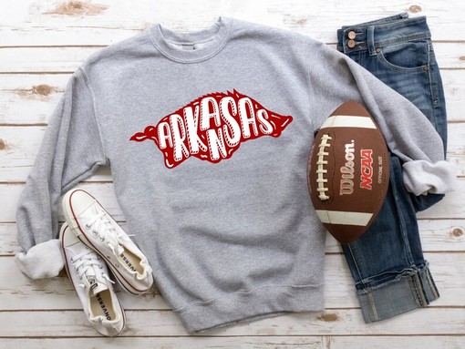 Arkansas Football Shirt - University Of Arkansas Sweater, Razorbacks Sweatshirt, Go Hogs Sweater - Image 4