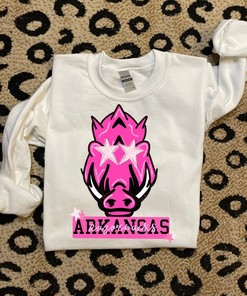 Arkansas Preppy Razorbacks Hogs Sweatshirt - Hoodie, Shirt Football Team Gameday Spirit Western, Sport Shirts Unisex