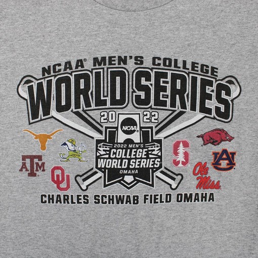 Arkansas Razorbacks 2022 Baseball CWS 8 Team Short Sleeve T-Shirt - Hogs Shirt Gifts for Razorbacks Lovers - Image 2