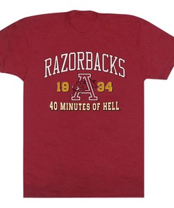 Arkansas Razorbacks: 40 Min Short Sleeve T-Shirt for NCAA Fans