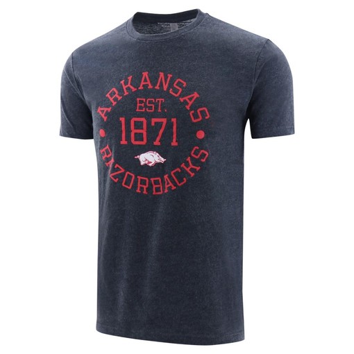 Arkansas Razorbacks Est Circle Unisex Sueded Shirt with State University Shirt