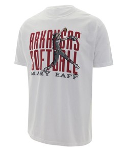 Arkansas Razorbacks Mary Haff Silhouette Short Sleeve T-Shirt - Hogs Shirt Gifts for Razorbacks Lovers