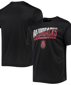 Arkansas Razorbacks Old School Stripes Fleece Crew Sweatshirt for NCAA Fans