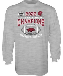 Arkansas Razorbacks Outback Bowl 2021 Champions Long Sleeve T-Shirt - Hogs Shirt Gifts for Razorbacks Lovers