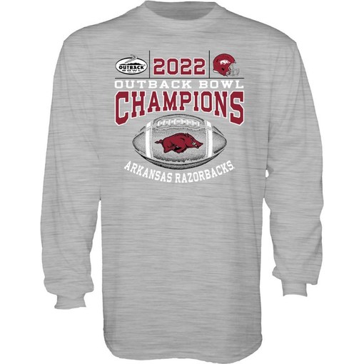 Arkansas Razorbacks Outback Bowl 2021 Champions Long Sleeve T-Shirt - Hogs Shirt Gifts for Razorbacks Lovers
