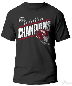 Arkansas Razorbacks Outback Bowl 2022 Champions Short Sleeve T-Shirt - Hogs Shirt Gifts for Razorbacks Lovers