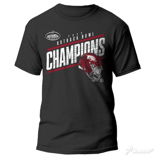 Arkansas Razorbacks Outback Bowl 2022 Champions Short Sleeve T-Shirt - Hogs Shirt Gifts for Razorbacks Lovers
