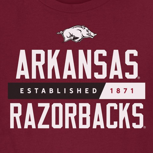 Arkansas Razorbacks School Harmony Long Sleeve T-Shirt Cardinal - Hogs Shirt Gifts for Razorbacks Lovers - Image 2
