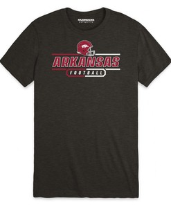 Arkansas Razorbacks Scrimmage Football Short Sleeve T-Shirt - Dark Cardinal Hogs Shirt Gifts for Razorbacks Lovers