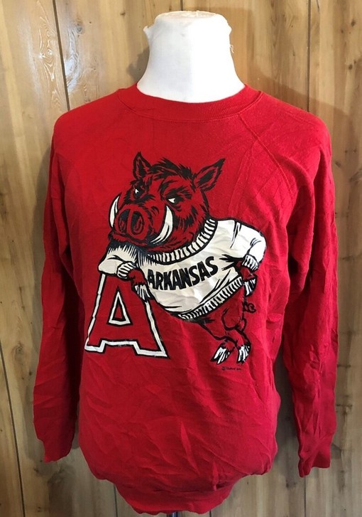 Arkansas Razorbacks Sweatshirt - Vintage University Of Arkansas Razorbacks NCAA Sweatshirt Classic 90S Shirt