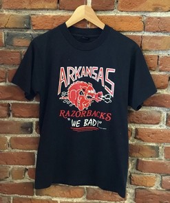 Arkansas Razorbacks T-Shirt, Arkansas Razorbacks Hoodie Sweater - Vintage Style 80s