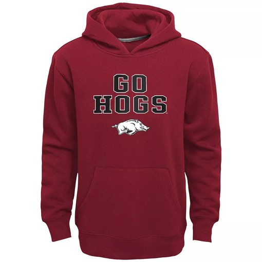 Arkansas Razorbacks Team Slogan Fleece Hoodie for Boys aged 8-20