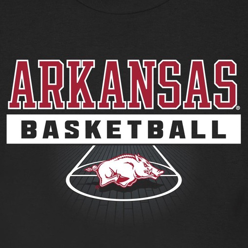 Arkansas Razorbacks Top of the Key Short Sleeve T-Shirt - Hogs Shirt Gifts for Razorbacks Lovers - Image 2