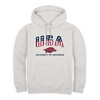 Arkansas Razorbacks USA Stars and Stripes Fleece Hoodie - Beige - Hogs Shirt Gifts for Razorbacks Lovers