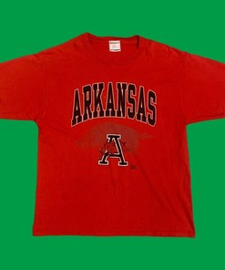 Arkansas Razorbacks Vintage NCAA T-Shirt Hoodie - Ideal Tee for NCAA Fans