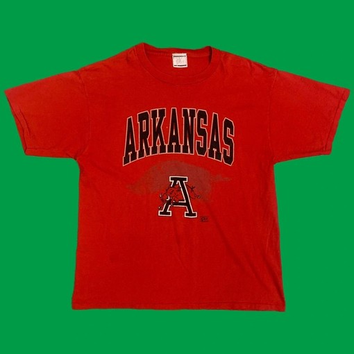 Arkansas Razorbacks Vintage NCAA T-Shirt Hoodie - Ideal Tee for NCAA Fans