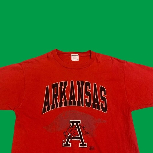 Arkansas Razorbacks Vintage NCAA T-Shirt Hoodie - Ideal Tee for NCAA Fans - Image 2