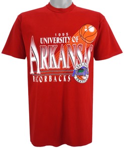Arkansas Razorbacks Vintage T-Shirt - NCAA 1995 Football Fans Apparel