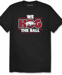 Arkansas Razorbacks We Hog The Ball Unisex Short Sleeve T-Shirt with NCAA Shirts for Women