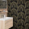 Art Deco Shower Curtain, Retro 1920s Tub Accessory