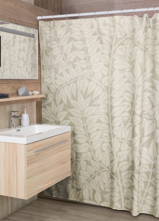 Art Nouveau Floral Patterns Shower Curtain, Eco-Friendly and Waterproof for Your Bathroom