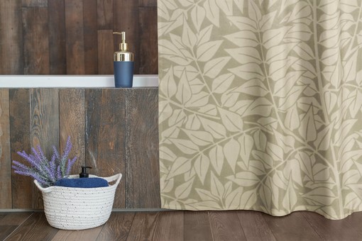 Art Nouveau Floral Patterns Shower Curtain, Eco-Friendly and Waterproof for Your Bathroom - Image 2