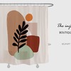 Artistic Bohemian Shower Curtain with Sun and Tree Design, Perfect for a Unique Boho Style