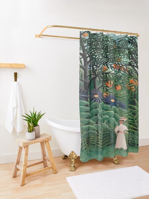 Artistic Matisse Shower Curtain - Eco-Friendly and Waterproof with Boho Bath Decor - Image 4