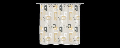 Artistic Retro Mid Century Modern Shower Curtain for Your Bathroom Decor - Image 3