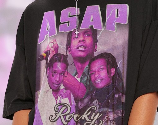 Asap Rocky Tribute Rap Shirt - Movie Character Shirts for Hip-Hop Fans - Image 2