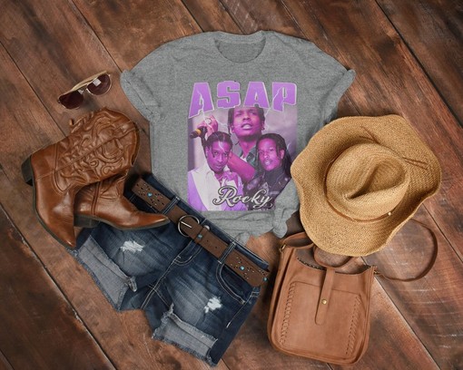 Asap Rocky Tribute Rap Shirt - Movie Character Shirts for Hip-Hop Fans - Image 3