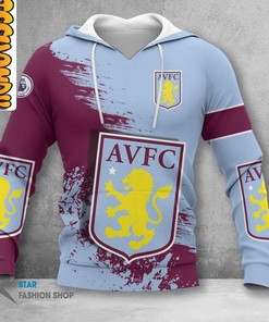 Aston Villa FC All Over Print 3D Hoodie Men - Perfect for Football Fans