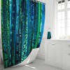 At Home Shower Curtains Blue Boho Shower Curtain with Gypsy Soul Print
