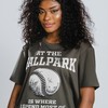 At the Ballpark is Where I Spend Most of My Days Unisex Tees with Softball Shirt and Baseball Shirt Quote