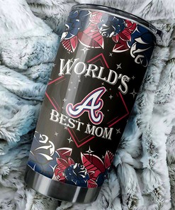 Atlanta Braves Achievements World's Best Mom MLB Tumbler with a Sophisticated and MLB Design