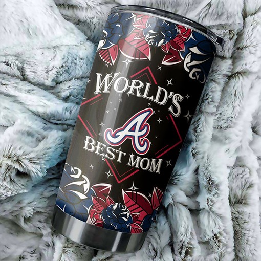 Atlanta Braves Achievements World's Best Mom MLB Tumbler with a Sophisticated and MLB Design