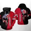 Atlanta Braves MLB 3D All-Over Print Skull Zipper Hoodie for Men and Women