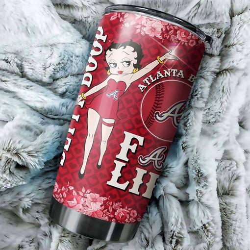 Atlanta Braves MLB Tumbler with Betty Boop's Classic Quote - Classic Tumbler for Braves Fans