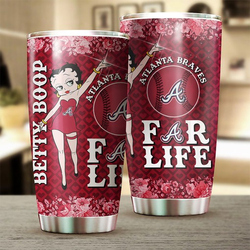 Atlanta Braves MLB Tumbler with Betty Boop's Classic Quote - Classic Tumbler for Braves Fans - Image 2