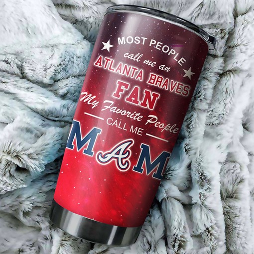 Atlanta Braves MLB Tumbler with Personalized Touch and MLB Logo - Ideal Gift for Braves Fanatics