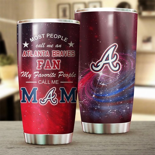 Atlanta Braves MLB Tumbler with Personalized Touch and MLB Logo - Ideal Gift for Braves Fanatics - Image 2