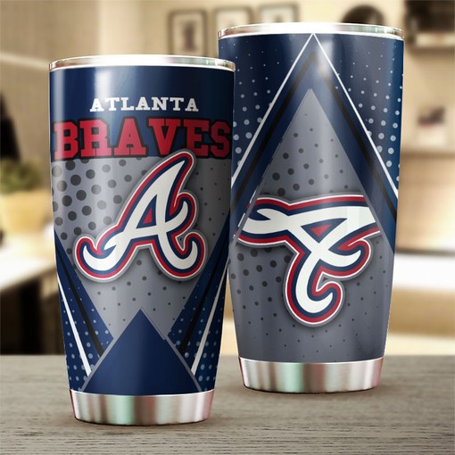 Atlanta Braves MLB Tumbler with Unique and Custom Design for Baseball Lovers and Custom MLB Logo - Image 2
