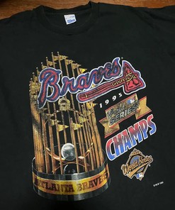 Atlanta Braves MLB World Series Champs T-Shirt Sweatshirt Pullover Hoodie Reprinted Gift for Atlanta Braves Vintage '95
