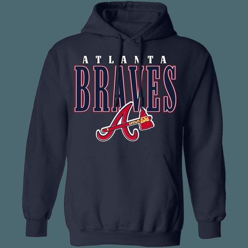Atlanta Braves TOMAHAWK Vintage MLB Hoodie Sweatshirt Shirt Gifts for MLB Fans - Vintage Style - Image 4