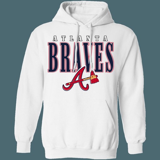 Atlanta Braves TOMAHAWK Vintage MLB Hoodie Sweatshirt Sport Shirt - Vintage Style