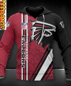 Atlanta Falcons 3D All-Over Print Hoodie with Graphic Design for NFL Fans